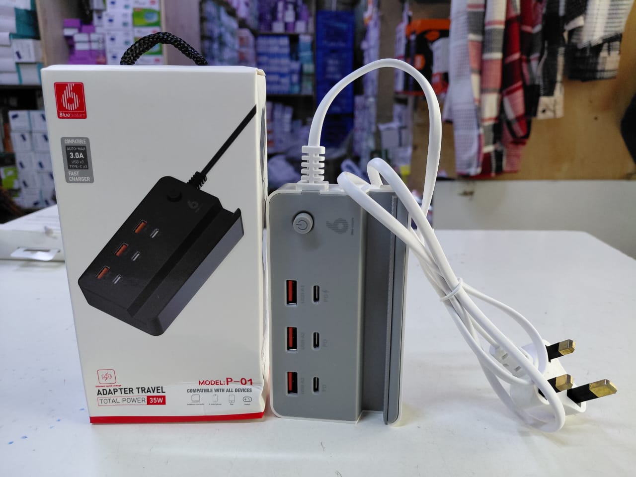 P01 35W Extension - 3 USB + 3 Type-C Ports